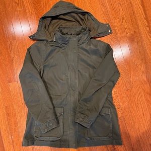 Army green lined fall jacket size XL